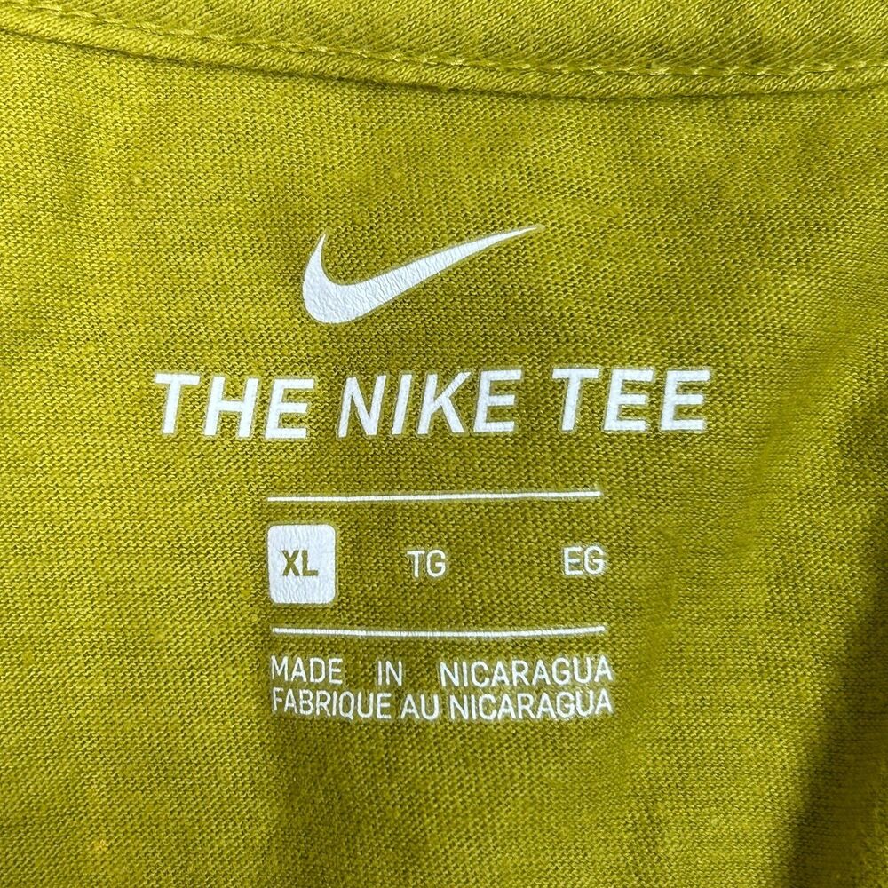 Nike Air Shirt Men's Extra Large Gold White Logo Basic Tee Casual - Picture 7 of 9